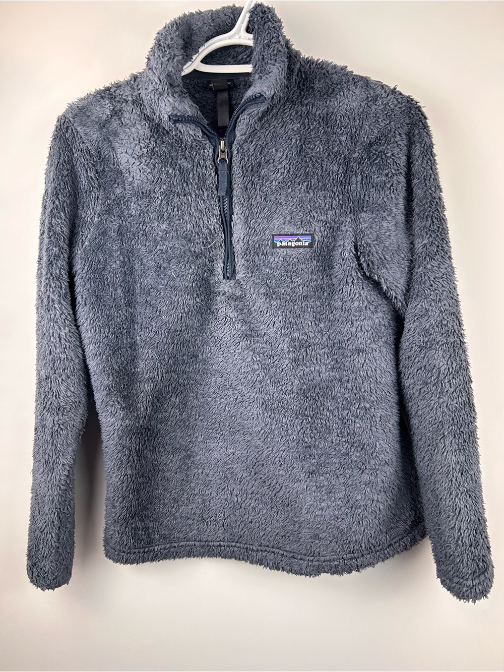 Patagonia Los Gatos Fleece Pullover Grey Blue 1/4 Zip Size XS Womens